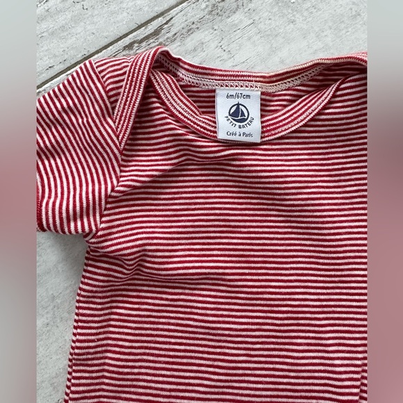 Two petit bateau striped onesies - Picture 2 of 5